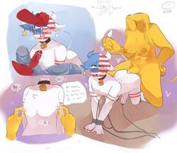 1futa 2boys big_breasts cbananae china_(countryhumans) countryhumans countryhumans_girl cow_ears cow_tail cum futa_on_male futanari pectorals russia_(countryhumans) ukraine_(countryhumans) united_states_of_america_(countryhumans) vietnam_(countryhumans)