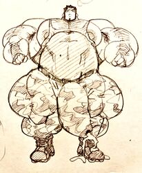 abs army bara biceps big_penis bulge giant giant_penis hairy hairy_balls hairy_chest hairy_legs huge_balls huge_cock huge_penis huge_testicles hyper hyper_bulge hyper_muscles hyper_penis male male_focus male_only muscles muscular_back muscular_legs muscular_male muscular_thighs nionionionioooo nipples singlet tight_clothing