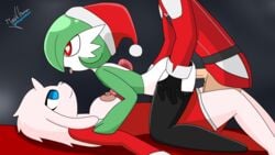 <3_eyes 2021 absurd_res ahe_gao ahegao albedo_(whygenamoon) anal anal_sex anthro breasts christmas clothed clothing female female_penetrated gardevoir genitals group heart hi_res holidays human human_on_humanoid human_penetrating humanoid interspecies light_fast_luz_negra_(whygenamoon) male male/female male_human/female_pokemon male_penetrating male_penetrating_female mammal nintendo nude penetration penile penile_penetration penis pokémon_(species) pokemon pokemon_(species) pokephilia pussy santa_claus sex trio video_games whygenamoon widescreen