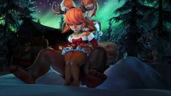 16:9 1boy 1girls 3d alternate_costume animated christmas female froggysfm from_behind human human_penetrating larger_male league_of_legends male no_sound poppy santa_hat sex size_difference smaller_female source_filmmaker straight video yordle