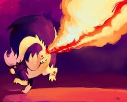 2010 fart flamethrower pokemon purplekecleon skuntank