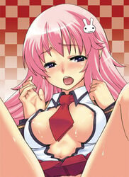 baka_to_test_to_shoukanjuu blush breasts himeji_mizuki open_mouth pointy_chin tagme