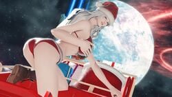 christmas christmas_outfit elpissimp final_fantasy final_fantasy_xiv gpose(ffxiv) sleigh tagme venat_(ffxiv)