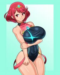 1girls :3 breasts female female_only huge_breasts nintendo pyra sleepiitreat solo thick_thighs wide_hips xenoblade_(series) xenoblade_chronicles_2