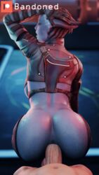 3d animated asari bandoned commander_shepard female human interspecies liara_t'soni male maleshep mass_effect penis sex