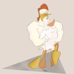 anatid anseriform anthro avian bird darkwing_duck disney duck ducktales duo gay hands_behind_back launchpad_mcquack male male/male male_only penis sex unknown_artist