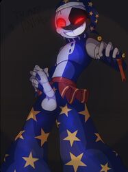 1boy animatronic daycare_attendant_(fnaf) five_nights_at_freddy's five_nights_at_freddy's:_security_breach flashlight iznnsfw1 male_only moondrop penis robot