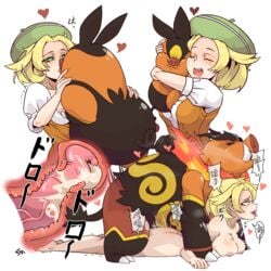 1girls 1pokemon ahe_gao animal_genitalia animal_penis areolae beret bianca_(pokemon) big_breasts big_penis blonde_hair blouse breasts closed_eyes creatures_(company) cum cum_in_uterus ejaculation emboar feral feral_on_female game_freak green_eyes green_headwear hat heart heart-shaped_pupils hetero highres hug huge_cock internal_cumshot interspecies kiss kissing large_breasts lying male_pokemon/female_human multiple_views nintendo nipples nude on_stomach open_mouth orgasm_face penis pignite pleasure_face pokemon pokemon_(game) pokemon_(species) pokemon_bw pokephilia prone_bone sex sex_from_behind shirt short_hair short_sleeves simple_background size_difference symbol-shaped_pupils tepig thick_thighs tongue tongue_out uncensored upper_body vaginal vaginal_penetration vaginal_sex verymediocre vest white_background white_shirt x-ray