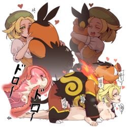 1girls 1pokemon ahe_gao animal_genitalia animal_penis areolae beret bianca_(pokemon) big_breasts big_penis blonde_hair blouse breasts cervical_penetration closed_eyes creatures_(company) cum cum_in_pussy cum_in_uterus cum_inside ejaculation emboar feral feral_on_female game_freak green_eyes green_headwear hat heart heart-shaped_pupils hetero highres hug huge_cock internal_cumshot interspecies kiss kissing large_breasts lying male_pokemon/female_human multiple_views nintendo nipples nude on_stomach open_mouth orgasm_face penis pignite pleasure_face pokemon pokemon_(game) pokemon_(species) pokemon_bw pokephilia porcine_penis prone_bone sex sex_from_behind shirt short_hair short_sleeves simple_background size_difference symbol-shaped_pupils tepig thick_thighs tongue tongue_out uncensored upper_body vaginal vaginal_penetration vaginal_sex verymediocre vest white_background white_shirt x-ray