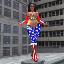 1girls 3d dc dc_comics diana_prince female female_only solo tagme tlameteotl wonder_woman wonder_woman_(series)