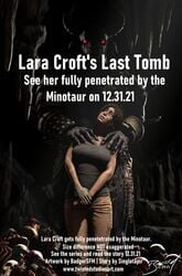 3d badgersfm beast death lara_croft lara_croft_(survivor) larger_male minotaur peril preview ryona size_difference smaller_female tomb_raider