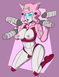 alien alien_girl blue_eyes blue_tongue boobs breasts breasts_out elita_one enbiarts grey_nipples handjob masturbation medium_breasts multiple_penises nipples no_bra no_panties penis pussy robot_girl robot_humanoid straight thick_thighs tits tongue tongue_out transformers transformers_g1 vagina