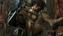 3d alien_vs_predator badgersfm choker crossover death female female_death fucked_silly lara_croft lara_croft_(survivor) male multiple_deaths necrophilia peril predator/prey predator_(franchise) ryona throat tomb_raider yautja