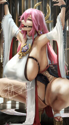 yae miko from genshin impact by supullim