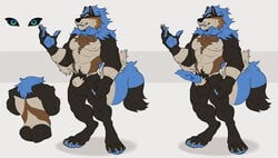 1boy anthro canid canine erection male male_only mammal solo twistedhound were werecanid werecanine werewolf