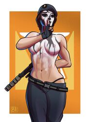 8botfunpunch brazilian brazilian_female breasts caveira_(rainbow_six) female rainbow_six rainbow_six_siege thong