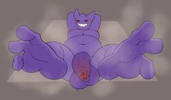 anthro balls big_balls big_penis feet flaccid foot_fetish furry gay gengar male male_only musk nude penis pokemon rokie38 solo solo_male sweat sweating sweaty veiny_penis