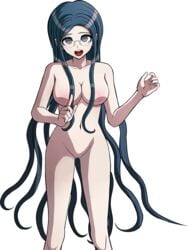 accurate_art_style breasts danganronpa danganronpa_v3 danganronpa_v3:_killing_harmony edit female kosine1777 naked nipples nude_filter shirogane_tsumugi smooth_skin solo sprite sprite_edit tagme