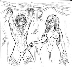 dc dc_comics dick_grayson female frogwalker male nightwing poison_ivy