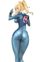 ass ass_focus bodysuit clothed clothing female hartman_hips j@ck metroid nintendo png samus_aran sideboob solo white_background zero_suit zero_suit_samus