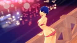 16:9 alternate_costume ass atlus blue_eyes blue_hair breasts female persona persona_4 shepirotcloud shirogane_naoto short_hair solo tagme