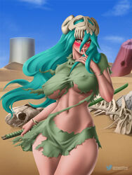 bleach blush breasts erect_nipples meelfee nelliel_tu_odelschwanck tagme