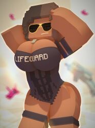 1:1 3d beach cuteskyler lifeguard minecraft tagme vanessa_mcloy