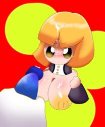 angry artist_request breasts breasts_out breasts_out_of_clothes cum_on_breasts cum_on_face cum_on_upper_body facial hyness hyness_(kirby) kirby_(series) kirby_star_allies large_breasts penis semen zan_partizanne