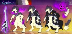 anthro fan_character generation_2_pokemon hi_res male model_sheet nintendo pokemon pokemon_(species) reference_image solo solo_focus twilightsaint typhlosion