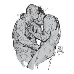 2021 2boys bald boba_fett din_djarin gay greyscale handjob male male/male male_only mandalorian monochrome motion_lines nim-lock_(artist) nude pubic_hair simple_background star_wars text the_mandalorian white_background yaoi