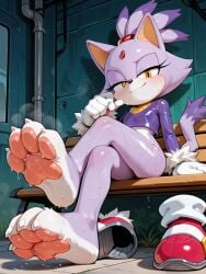 blaze the cat from sega by side story