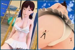 3girls ass big_female black_hair brown_eyes chainsaw_man clueless clueless_female extreme_size_difference giantess higashiyama_kobeni huge_female larger_female laying_on_ass makima_(chainsaw_man) microzone multiple_girls nice_ass nice_butt on_ass petite petite_body petite_female power_(chainsaw_man) revealing revealing_breasts sexy sexy_body size_difference size_play skimpy skimpy_clothes slender_body slender_waist small_breasts smaller_female talking_to_self tiny_breasts