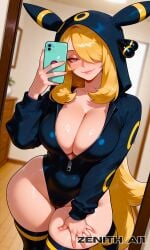 cynthia (pokemon) from pokemon by zenithai