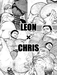 123456dyom bara beard big_cock big_dick big_pecs big_penis blowjob boner censored chest_hair chris_redfield closed_eyes cock daddy dick dilf erection fellatio gay grabbing_pecs hairy hairy_ass hairy_butt hairy_chest huge_cock leon_scott_kennedy male male_only muscular muscular_male oral penis pinching_nipples resident_evil spread_legs sucking sucking_penis thick_cock thick_dick thick_penis veiny veiny_penis