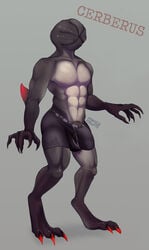 1boy 5_fingers abs bulge cerberus_the_demogorgon claws clothing demogorgon eyeless eyeless_male fingers male male_demogorgon_(stranger_things) male_only monster muscles muscular muscular_male penis solo stranger_things teratophallia underwear