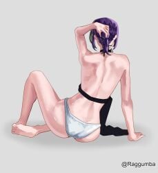 1girls 2d 2d_(artwork) 2d_artwork almost_naked almost_nude ankles apron arm_support ass ass_cleavage ass_crack back bare_armpits bare_arms bare_back bare_calves bare_hands bare_hips bare_knees bare_legs bare_shoulders bare_skin bare_soles bare_thighs bare_toes barefoot black_apron black_choker butt_crack calves chainsaw_man choker digital digital_art digital_drawing digital_drawing_(artwork) digital_media digital_media_(artwork) elbows exposed_armpits exposed_arms exposed_back exposed_hips exposed_legs exposed_shoulders exposed_skin exposed_thighs exposed_toes feet female female_focus female_only fingers full_body grey_background high_resolution highres knees lean_figure legs long_hair median_furrow mostly_nude naked naked_female naked_woman narrow_waist nearly_nude nude nude_female nudity panties ponytail practically_nude raggumba reze_(chainsaw_man) shoulder_blades shoulders simple_background sitting sitting_on_ass sitting_on_floor sitting_on_ground slender_body slender_waist slim_waist soles solo thick_ass thick_butt thighs toes underwear white_panties white_underwear wide_hips