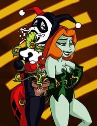 2d 2girls batman:_the_animated_series batman_(series) breast_bondage breasts cum cum_in_mouth cum_inside dboy dc_comics dcau female female_only green-skinned_female green_skin harley_quinn harley_quinn_(classic) lezdom multiple_girls nipples pamela_isley poison_ivy poison_ivy_(dcau) the_new_batman_adventures vine yuri