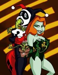 2d 2girls batman:_the_animated_series batman_(series) dboy dc_comics dcau female female_only femdom femsub green-skinned_female green_skin harley_quinn harley_quinn_(classic) lezdom multiple_girls pamela_isley poison_ivy poison_ivy_(dcau) the_new_batman_adventures vine yuri