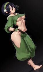 toph bei fong from avatar the last airbender by seagege