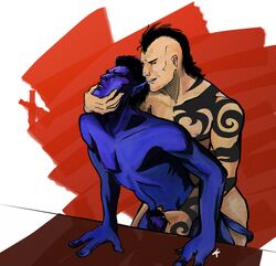 2boys daken_akihiro gay male male_only marvel nightcrawler straight_hair x-men yaoi