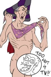 crossover disney hades_(hercules) hercules_(disney) judge_claude_frollo male_only nipples the_hunchback_of_notre_dame what