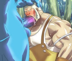 clothing cyclops_(dragon_quest) dragon_quest hogan male male_only oral_sex sushi_(artist) tagme yaoi