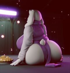 3d_(artwork) anthro ass big_breasts big_butt boss_monster bovid breasts butt_focus caprine chunkerbuns clothed clothing digital_media_(artwork) female hi_res huge_breasts huge_butt mammal solo toriel undertale undertale_(series) video_games