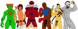 6+boys abs anthro ass bald balrog bara beast_(x-men) biceps black_hair blanka bottomless boxing_gloves brown_hair capcom claw claws colossus cosplay daken_akihiro dark-skinned_male dark_skin erik_lehnsherr facial_hair flaccid flexing furry gambit glasses gloves green_skin hairy hank_mccoy hat headband lucas_bishop m_bison magneto male male_only marvel marvel_comics marvel_vs._capcom mask max_eisenhardt metal_skin midriff multiple_boys muscles mutant navel nipples nude open_clothes open_shirt orange_hair pants_down pectorals penis piotr_rasputin pubic_hair red_eyes remy_lebeau ryu_(street_fighter) shirt street_fighter tattoo testicles tranetrax vega_(street_fighter) white_hair x-men yaoi yellow_eyes zangief