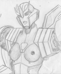 1girls alien alien_girl boobs breasts female female_only korblborp medium_breasts nipples robot robot_girl robot_humanoid solo solo_female strongarm_(transformers) transformers transformers_robots_in_disguise_(2015) uncolored