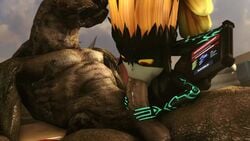 16:9 1boy 1girls 3d animated balls crossover fellatio halo halo_(series) huge_cock imp_midna larger_male male_sangheili_(halo) midna mrdr nude nude_female nude_male oral penis sangheili scalie size_difference smaller_female sound straight tagme the_legend_of_zelda twilight_princess video