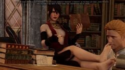 ansem_lorib blender cg dragon_age dragon_age_inquisition foot_fetish foot_worship humiliation inquisitor_(dragon_age) morrigan_(dragon_age) subtitled