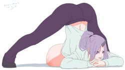 ass_up huge_breasts jack-o_pose mnjs purple_hair shion_(tensei_shitara_slime_datta_ken) tagme