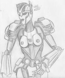 1girls alien alien_girl boobs breasts catapult_(transformers) female female_only korblborp nipples panties robot robot_girl robot_humanoid small_breasts solo solo_female tits topless transformers transformers_prime uncolored