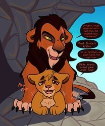 cub feral_on_feral furry gay lion_king male male_cub male_only